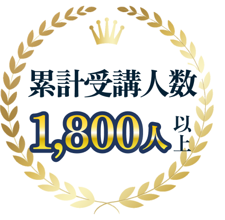 英検合格累計受講人数1800人以上